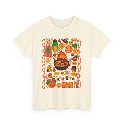 Calcifer Breakfast T-Shirt – 100% Cotton Studio Ghibli Shirt Inspired by Howl’s Moving Castle