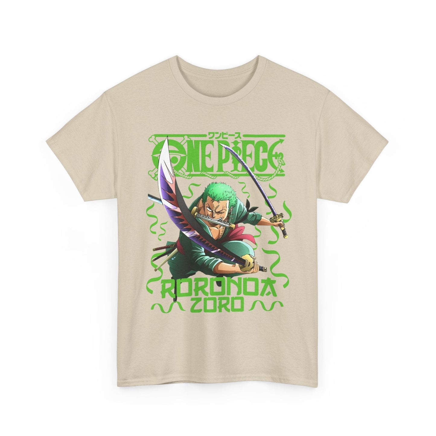 Roronoa Zoro Sword T-Shirt – 100% Cotton One Piece Anime Tee for True Fans