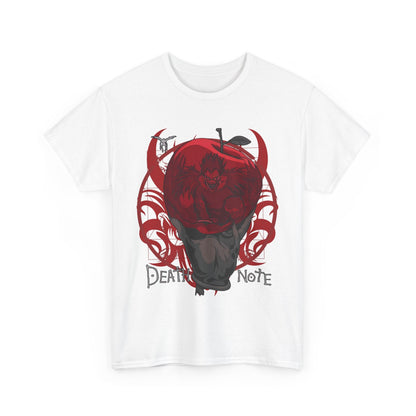 Death Note Apple T-Shirt – 100% Cotton Anime Tee Featuring Ryuk’s Iconic Red Apple