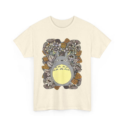 Totoro Plants T-Shirt – 100% Cotton Studio Ghibli Shirt with Totoro and Plant Design