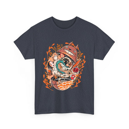 Totoro Matryoshka Ghibli T-Shirt – 100% Cotton Anime Tee for Studio Ghibli Fans