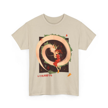 Spirited Away Love T-Shirt – 100% Cotton Studio Ghibli Tee for Anime Fans