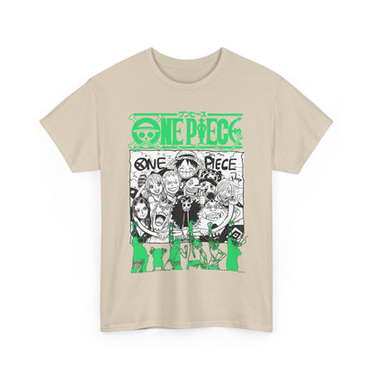 One Piece Characters T-Shirt – 100% Cotton Anime Shirt Featuring Straw Hat Crew