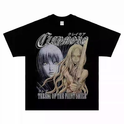 Popular Anime cotton T-shirt for men and women