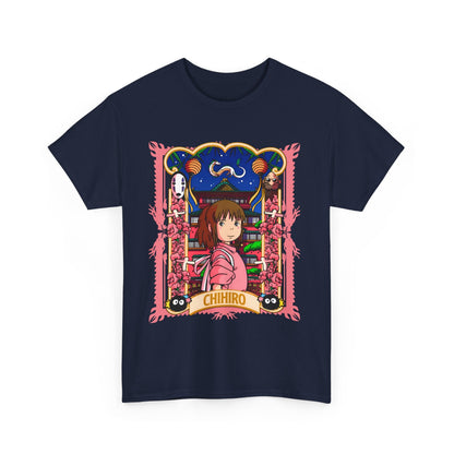 Spirited Away Chihiro T-Shirt – 100% Cotton Studio Ghibli Tee for Anime Fans