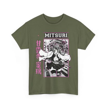 Mitsuri Kanroji T-Shirt – 100% Cotton Demon Slayer Love Hashira Anime Tee