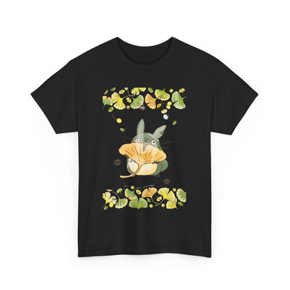 Totoro Flowers Dream T-Shirt – 100% Cotton Gildan 5000 | Studio Ghibli Aesthetic Anime Tee