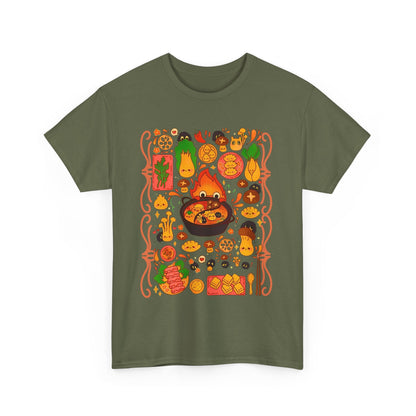 Calcifer Breakfast T-Shirt – 100% Cotton Studio Ghibli Shirt Inspired by Howl’s Moving Castle