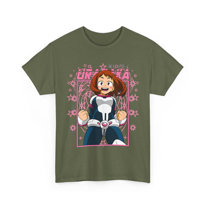 Ochaco Uraraka T-Shirt – 100% Cotton Gildan 5000 | My Hero Academia Anime Tee for Fans