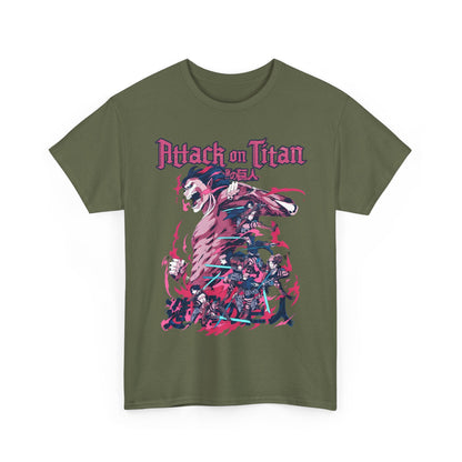Attack on Titan T-Shirt – 100% Cotton Anime Tee for AOT Fans