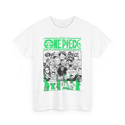 One Piece Characters T-Shirt – 100% Cotton Anime Shirt Featuring Straw Hat Crew