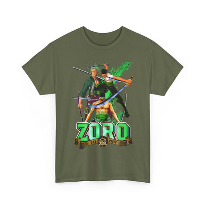 Roronoa Zoro Sword T-Shirt – 100% Cotton One Piece Anime Tee for True Fans