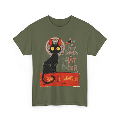 Kiki's Delivery Service T-Shirt – 100% Cotton "Service de Livraison" Studio Ghibli Tee for Fans