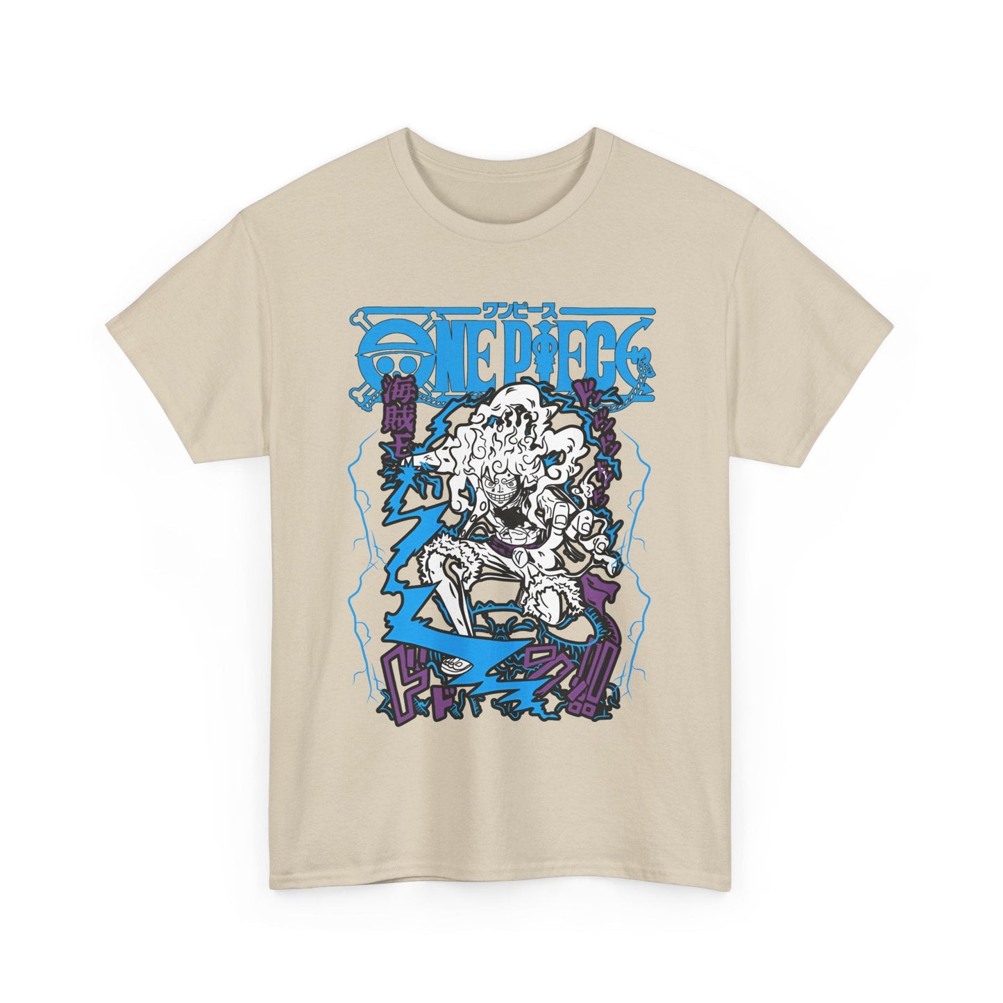Luffy Gear Transformation T-Shirt – 100% Cotton Anime Tee | One Piece Gear 5 Shirt