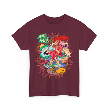 Spirited Away T-Shirt – Chihiro & Haku | 100% Cotton Gildan 5000 | Studio Ghibli Anime Tee