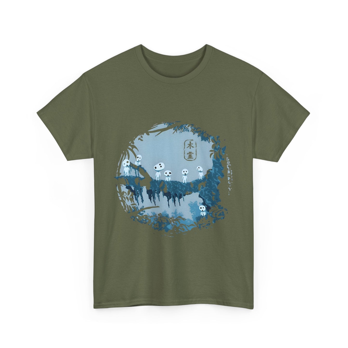 Kodama Tree Forest T-Shirt – 100% Cotton Studio Ghibli Inspired Tee from Princess Mononoke