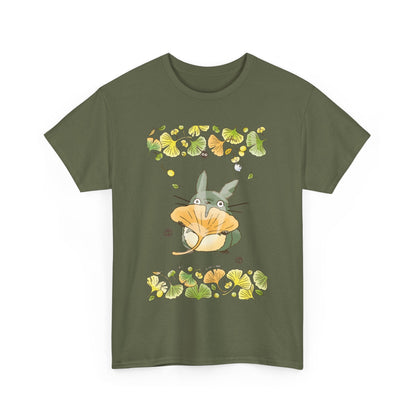 Totoro Flowers Dream T-Shirt – 100% Cotton Gildan 5000 | Studio Ghibli Aesthetic Anime Tee