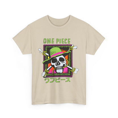 "Straw Hat Pirates One Piece T-Shirt – 100% Cotton Anime Tee for True Fans"