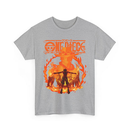 Portgas D. Ace T-Shirt 100% Cotton – One Piece Anime Shirt for Fans