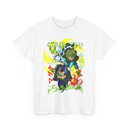 Magna and Luck Black Clover T-Shirt – 100% Cotton Anime Tee for True Magic Knights Fans