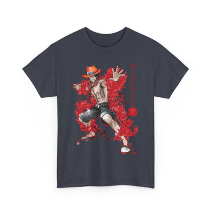 Portgas D. Ace One Piece T-Shirt – 100% Cotton Anime Tee for Fans