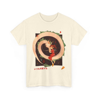 Spirited Away Love T-Shirt – 100% Cotton Studio Ghibli Tee for Anime Fans