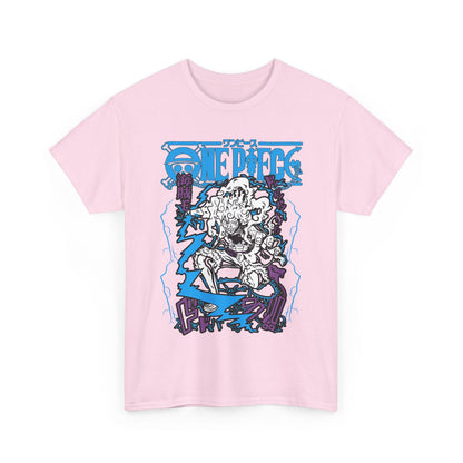 Luffy Gear Transformation T-Shirt – 100% Cotton Anime Tee | One Piece Gear 5 Shirt