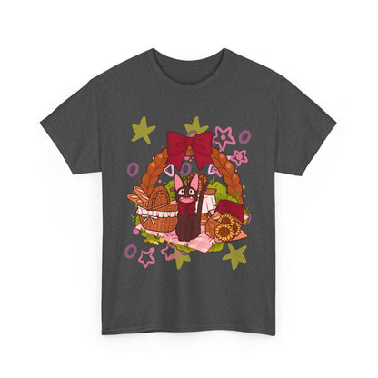 Jiji Cat Gift T-Shirt – 100% Cotton Studio Ghibli Inspired Tee for Anime Lovers