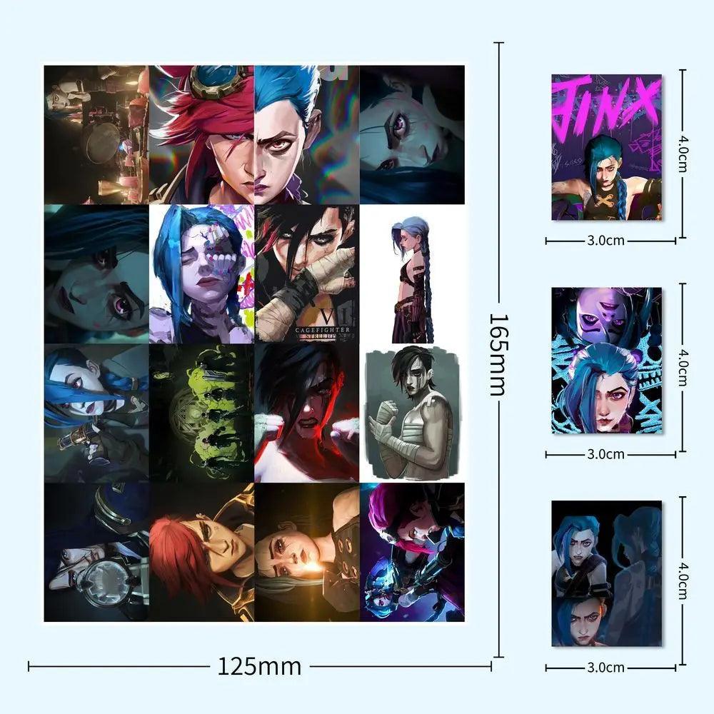 Battle of the Two Cities Jinx blasts Piltover LOL peripheral decoration stickers