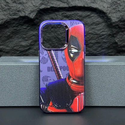 Bronzing Marvel Spider-Man Iron Man Phone Case Marvel21