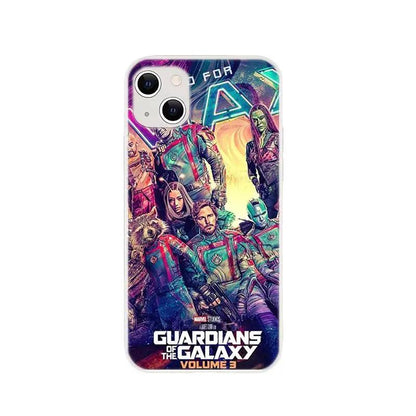 Bronzing Marvel Spider-Man Iron Man Phone Case