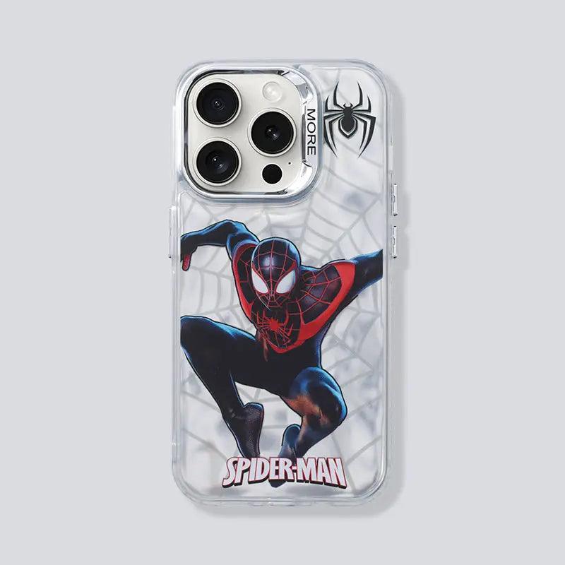 Bronzing Marvel Spider-Man Iron Man Phone Case Marvel6