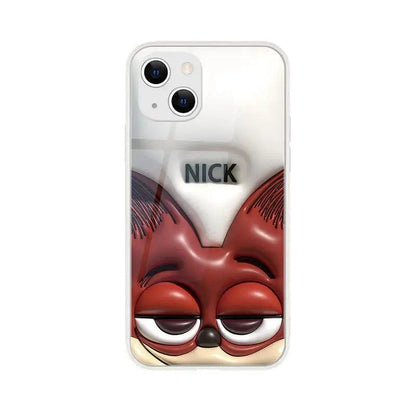 Concave-convex tempered glass 3D mobile phone case D