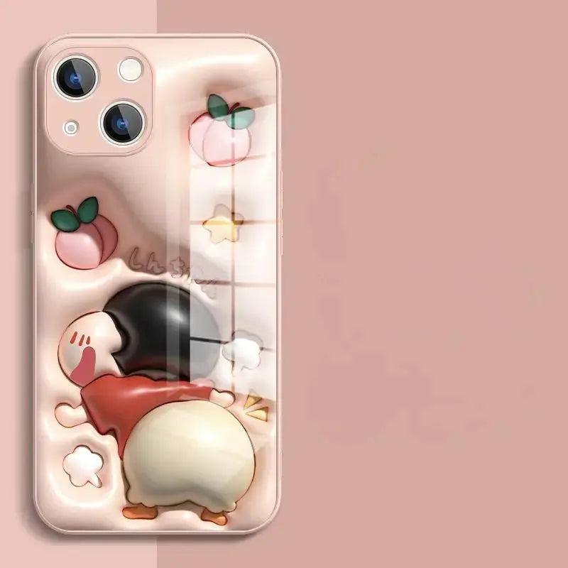 Concave-convex tempered glass 3D mobile phone case G