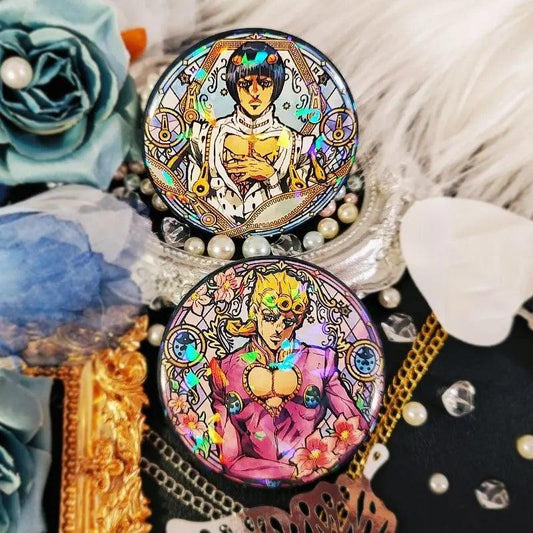 JOJO's Bizarre Adventure Barji Giovanna Bucciarati Badge - Limited Edition 2-Piece Set