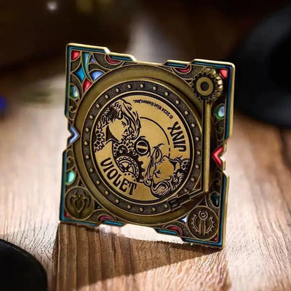 LOL Goods co-branded Twin Cities War rotatable record commemorative badge