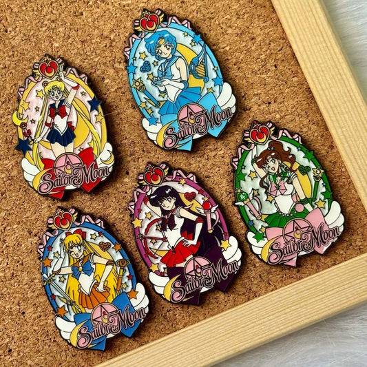 Limited Edition Sailor Moon Badge Set of 5pcs