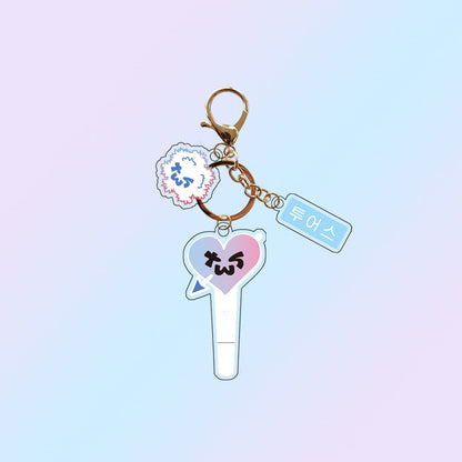K-pop group support keychains