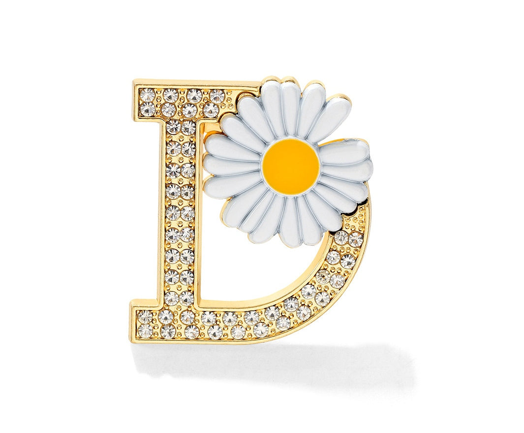 G-Dragon's same style diamond-encrusted daisy brooch