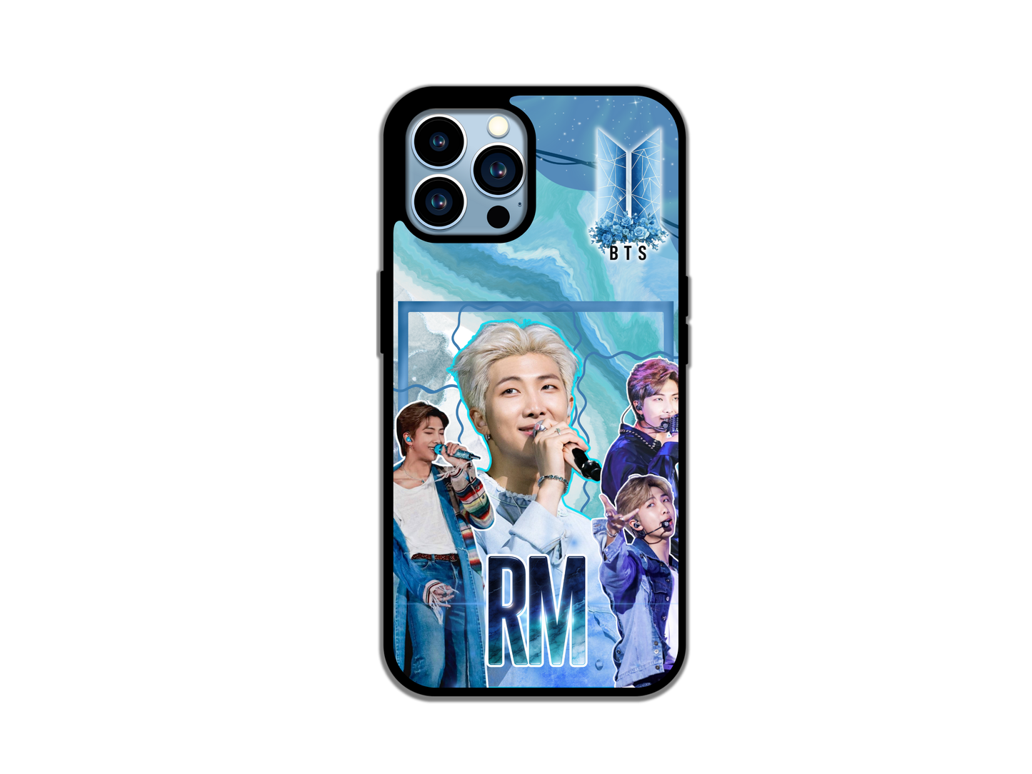 BTS RM Blue Marble Galaxy iPhone & Samsung Case - ARMY Fan Design