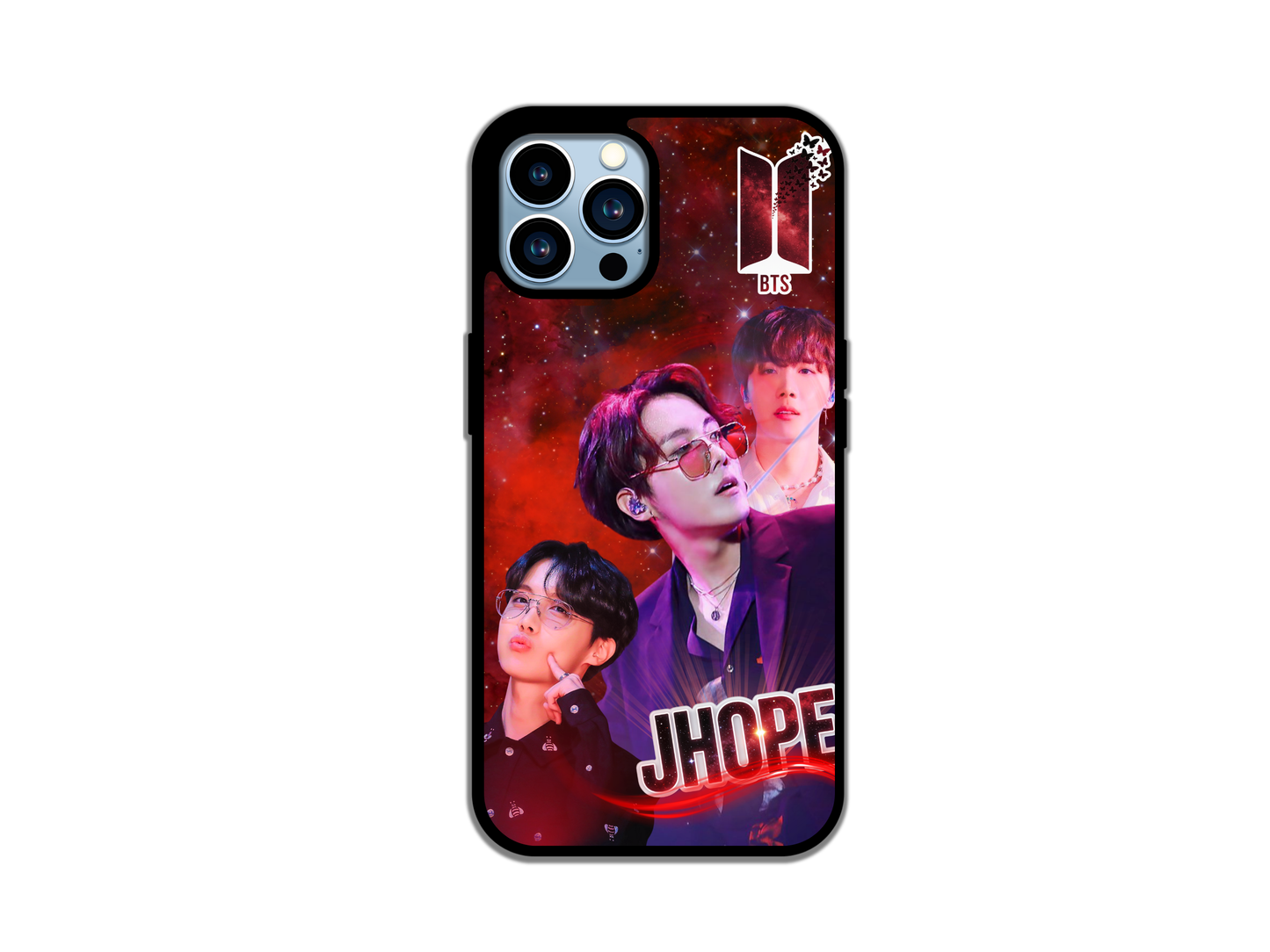 BTS J‑Hope Phone Case - Red Galaxy Tough Case for iPhone | Double Layer Protection