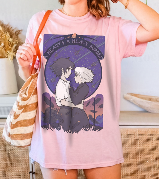 Howl and Sophie Couple T-Shirt – 100% Cotton Studio Ghibli Anime Tee from Howl’s Moving Castle