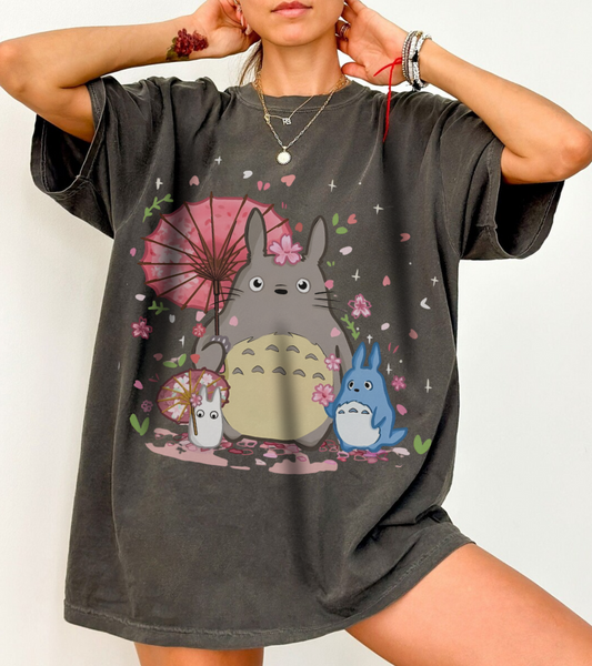 My Neighbor Totoro T-Shirt – 100% Cotton Gildan 5000 Anime Tee for Ghibli Fans