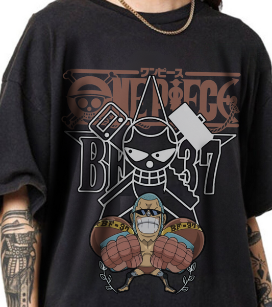 Franky One Piece T-Shirt – 100% Cotton Anime Tee for Fans
