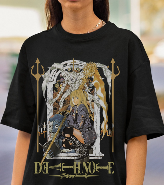 Misa Amane Death Note T-Shirt – 100% Cotton Anime Tee for Otaku & Gothic Fashion Fans