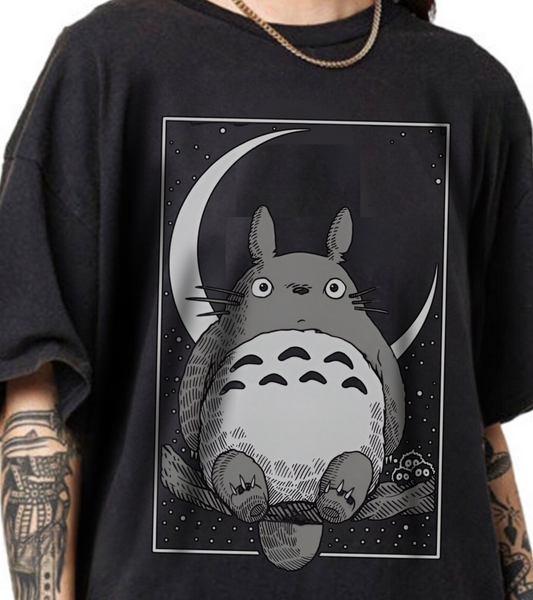 Totoro Night Dreams T-Shirt – 100% Cotton Studio Ghibli Tee for Anime Fans