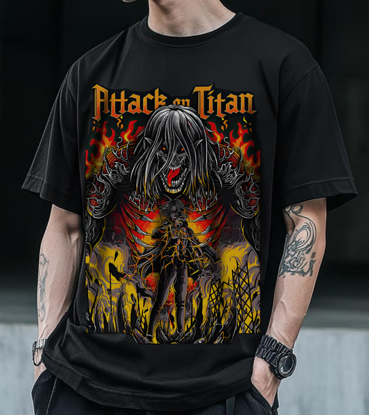 Eren Jaeger T-Shirt – 100% Cotton Attack on Titan Anime Tee