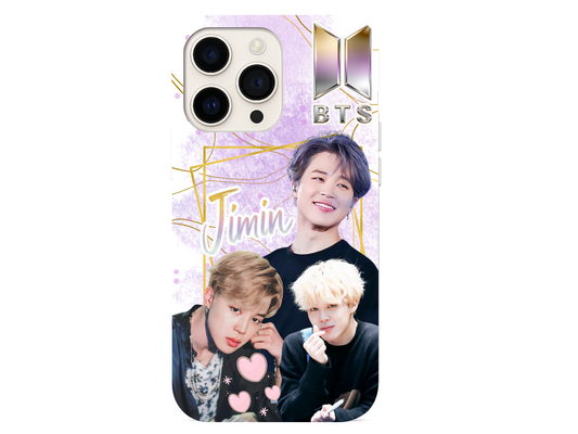 BTS Jimin iPhone Case – Purple Galaxy K‑Pop Phone Cover for ARMY