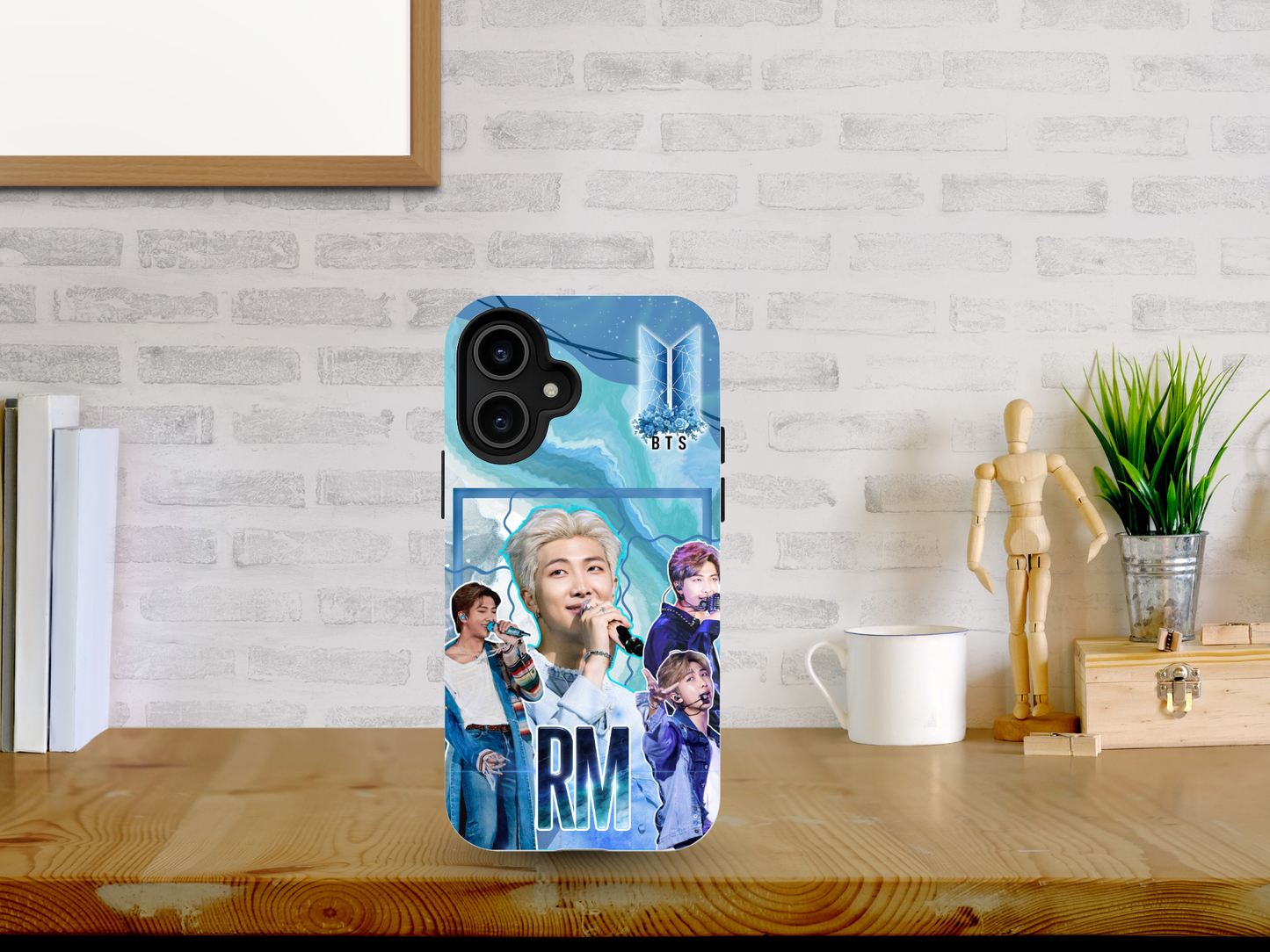 BTS RM Blue Marble Galaxy iPhone & Samsung Case - ARMY Fan Design