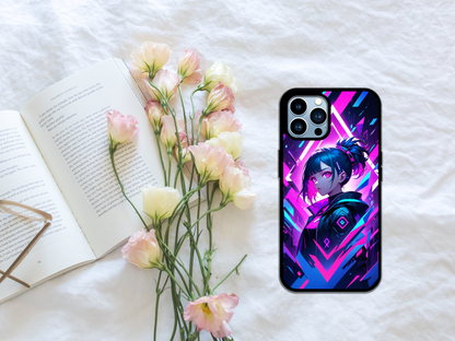 Neon Rebel - Cyberpunk Anime Vibes Phone Case